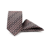 TWILIGHT CHECKERED CHARM TIE AND POCKET SQUARE SET
